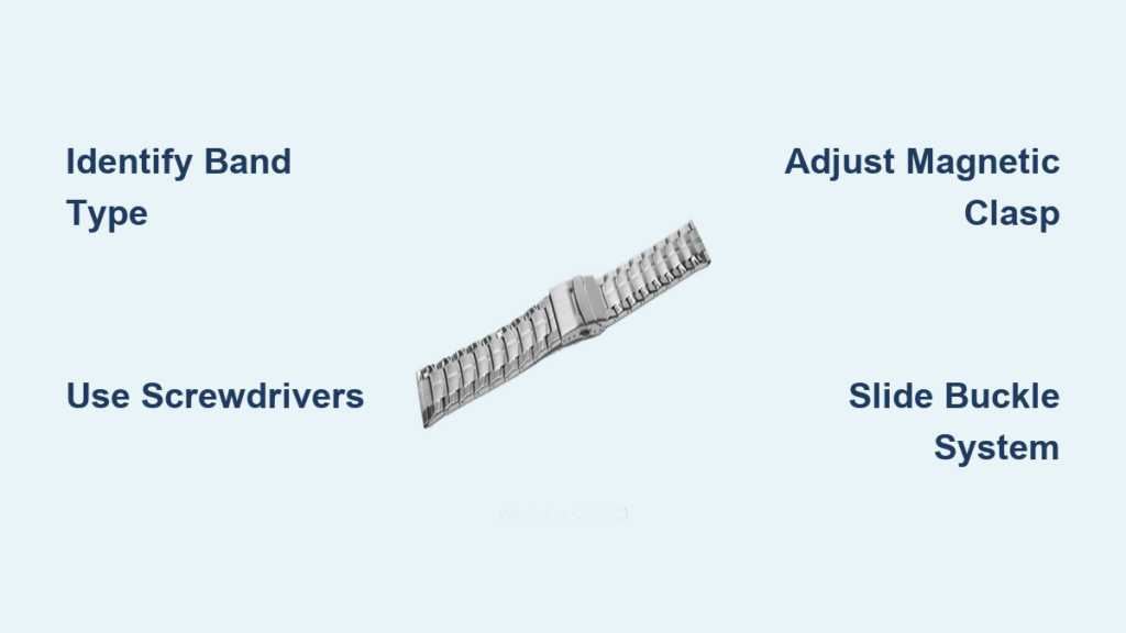 How to Adjust Metal Watch Band Without Pins
