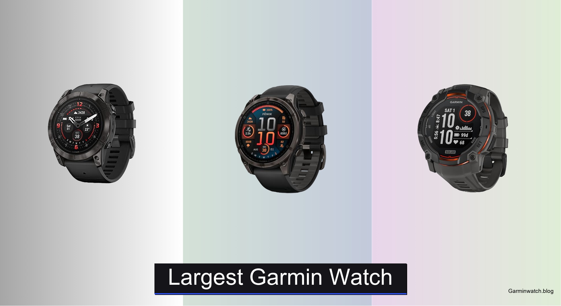 5 Largest Garmin Watches of 2026